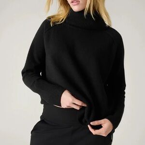 Women's Black Turtleneck Sweater